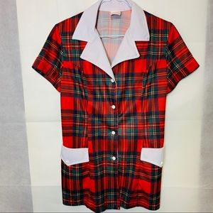 “Christmas” Women's Red Scottish Tartan Plaid